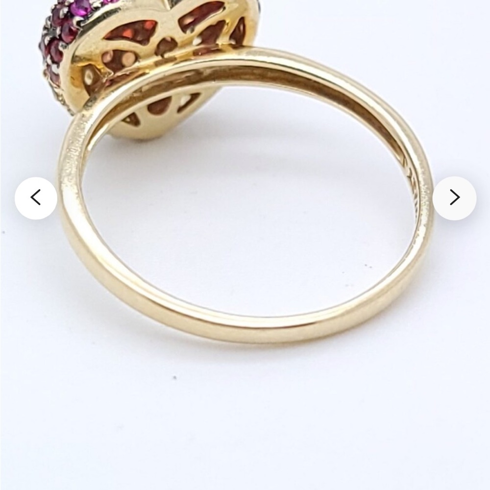 $3950 / NEW / Levian Ombre Heart Ring / Multicolor sapphire / 14K Gold
